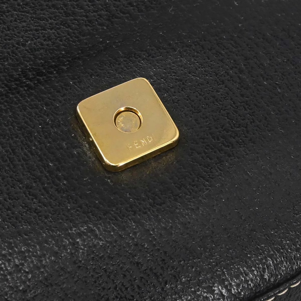 Fendi Black Leather Baguette Handbag - Image 16