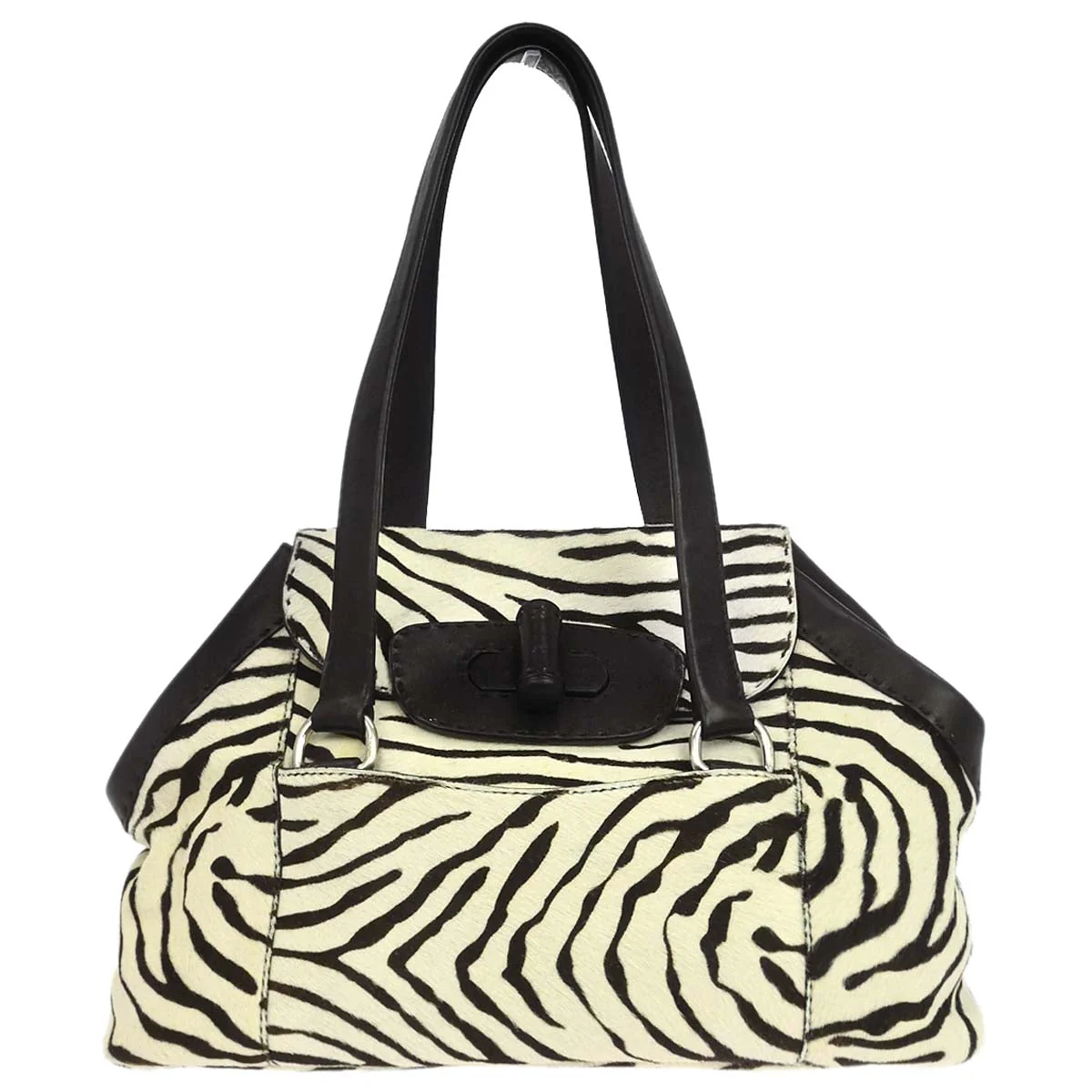 Prada White Pony Hair Handbag