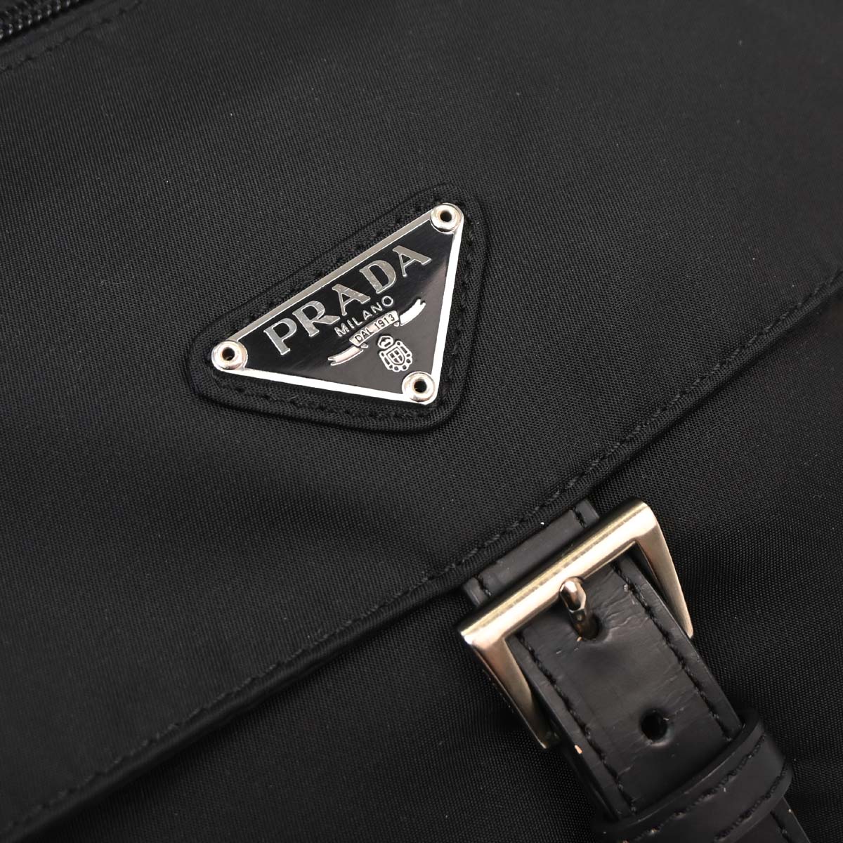 Prada Black Nylon Shoulder Bag - Image 14
