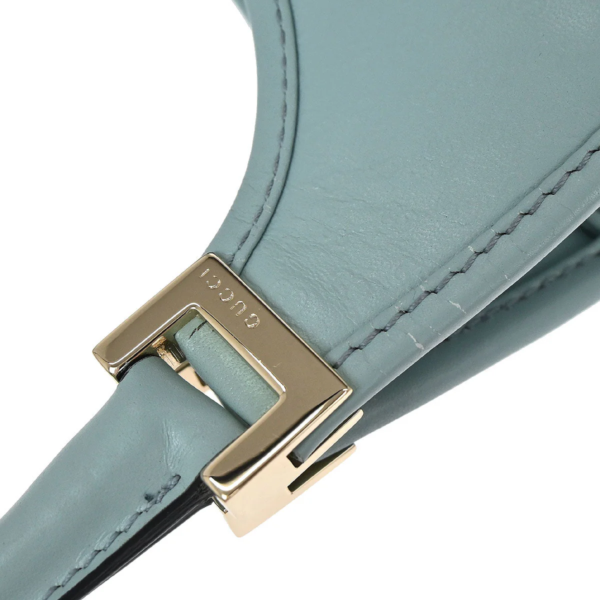 Gucci Blue Leather GG Jackie Handbag - Image 10