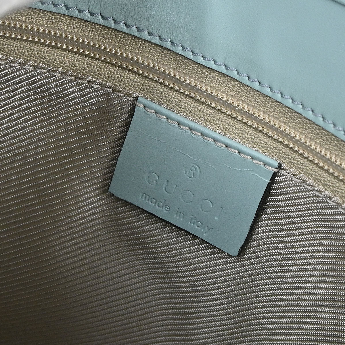 Gucci Blue Leather GG Jackie Handbag - Image 17