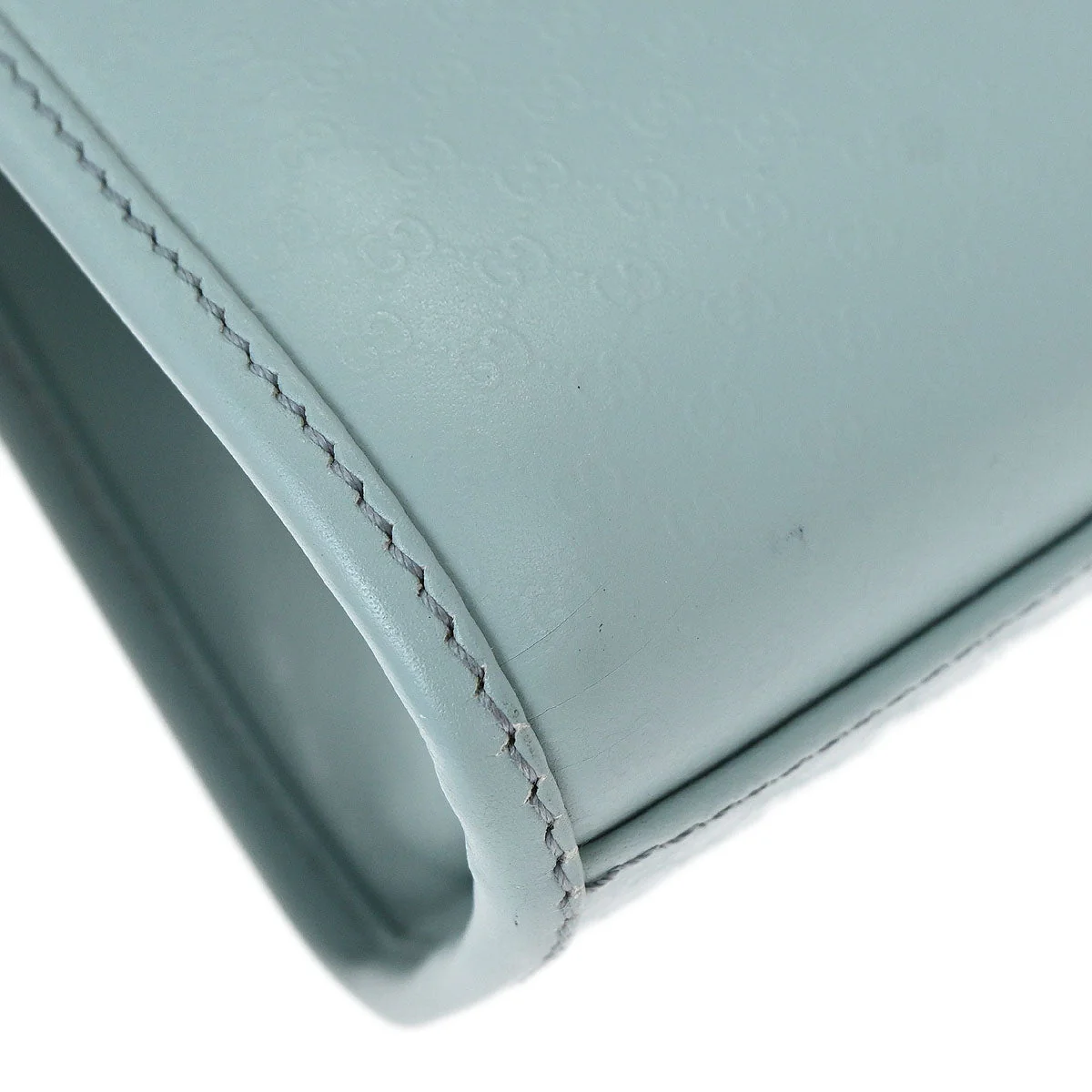 Gucci Blue Leather GG Jackie Handbag - Image 5
