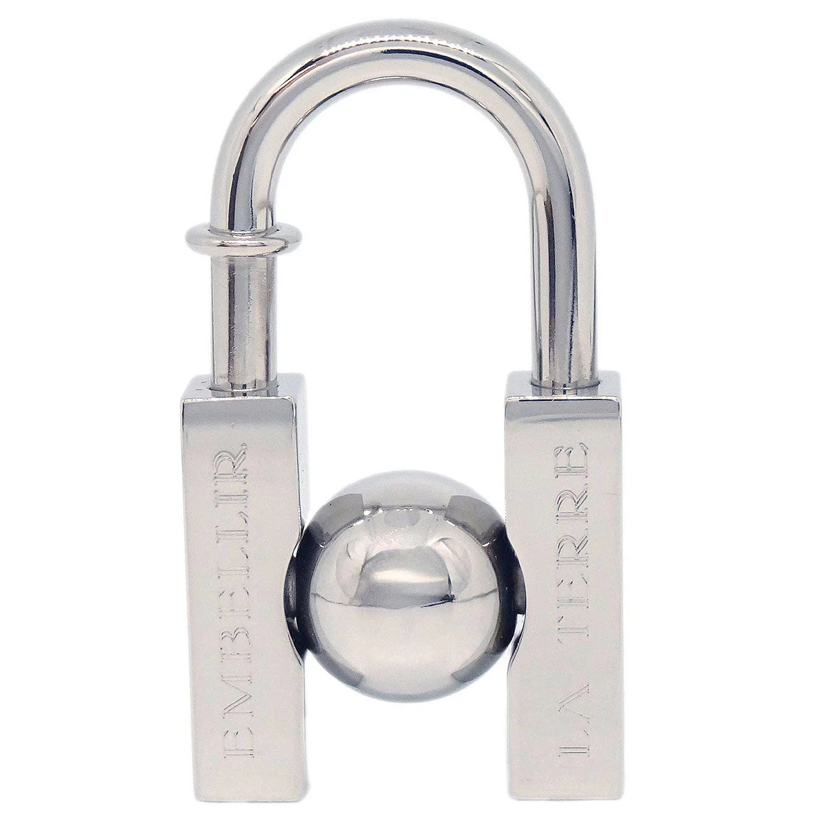 Hermes 2001 Earth Cadena Padlock Silver Small Good - Image 2
