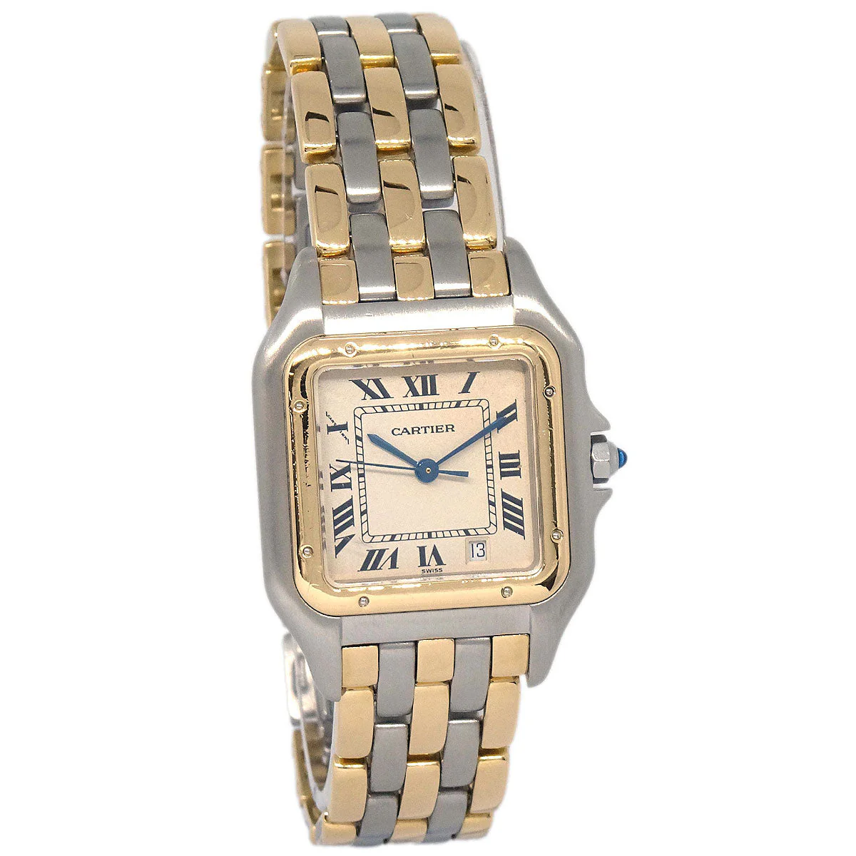 Cartier Panthere MM 3-Row Ref.183949 Quartz Watch 18KYG SS - Image 2