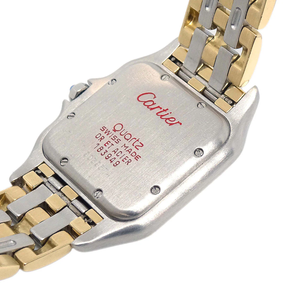 Cartier Panthere MM 3-Row Ref.183949 Quartz Watch 18KYG SS - Image 9