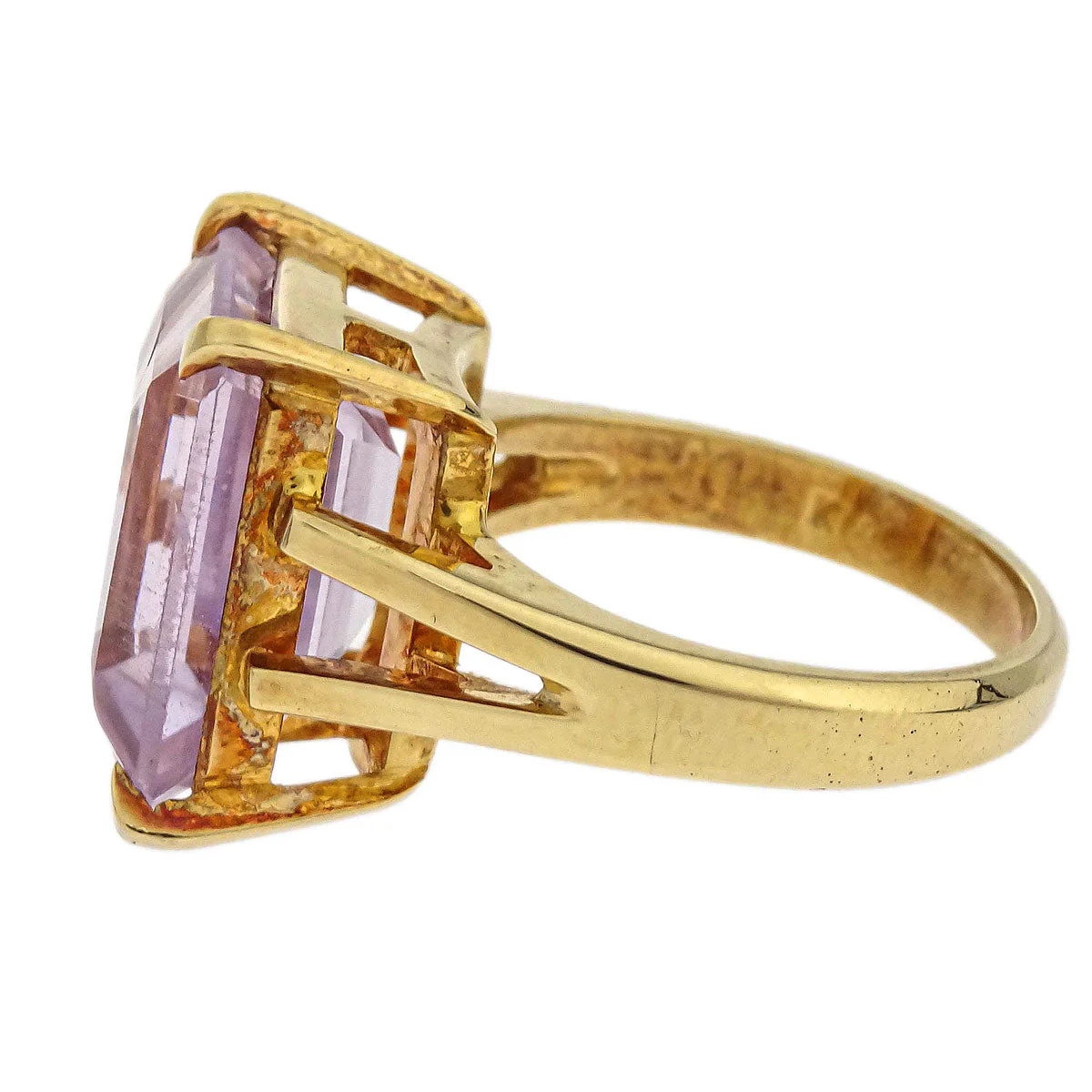 Morganite YG Ring 18K Morganite Gold #51 Jewelry - Image 2