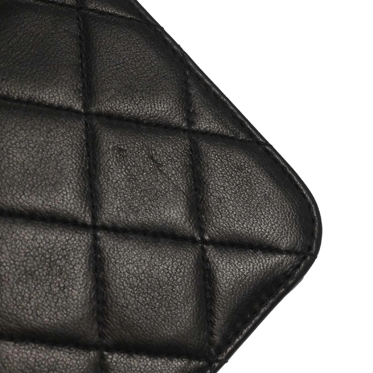 Chanel Black Lambskin Pushlock Mini Full Flap Shoulder Bag - Image 6