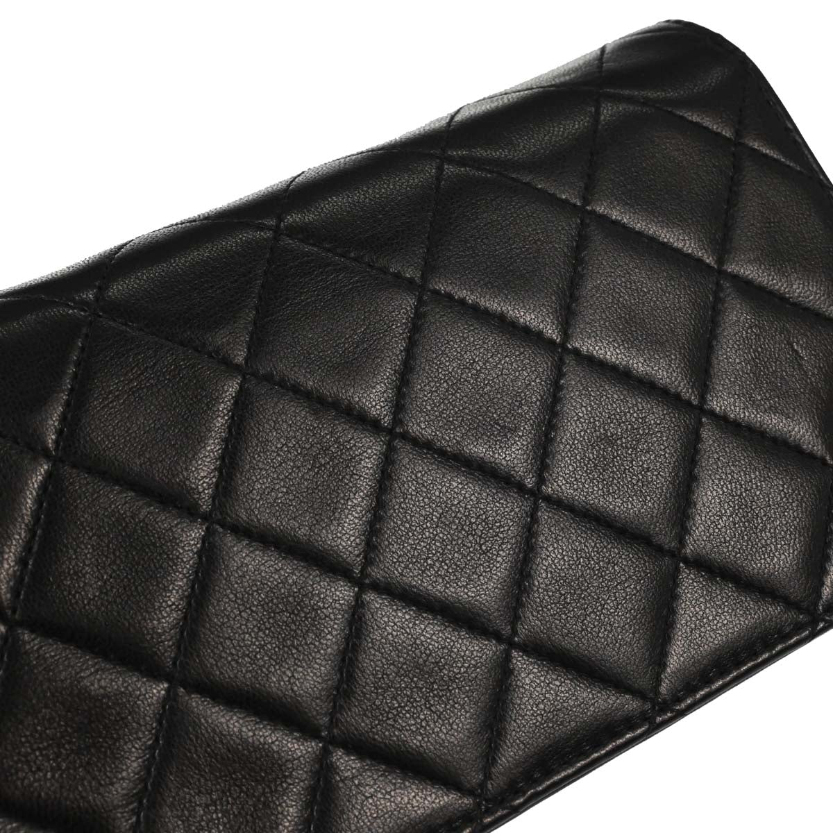 Chanel Black Lambskin Pushlock Mini Full Flap Shoulder Bag - Image 7
