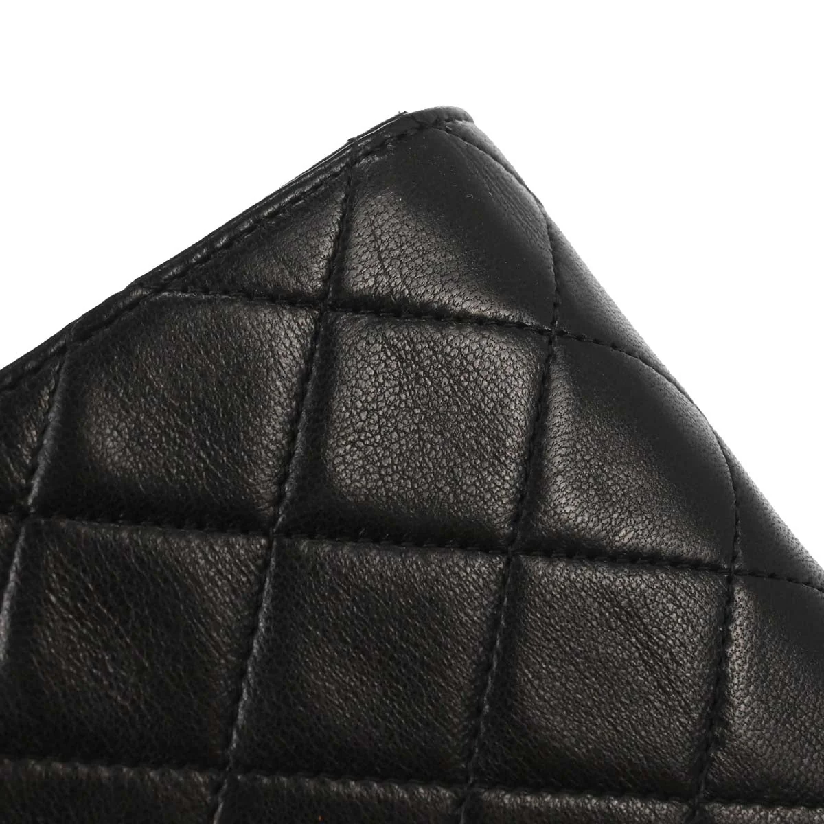 Chanel Black Lambskin Pushlock Mini Full Flap Shoulder Bag - Image 8