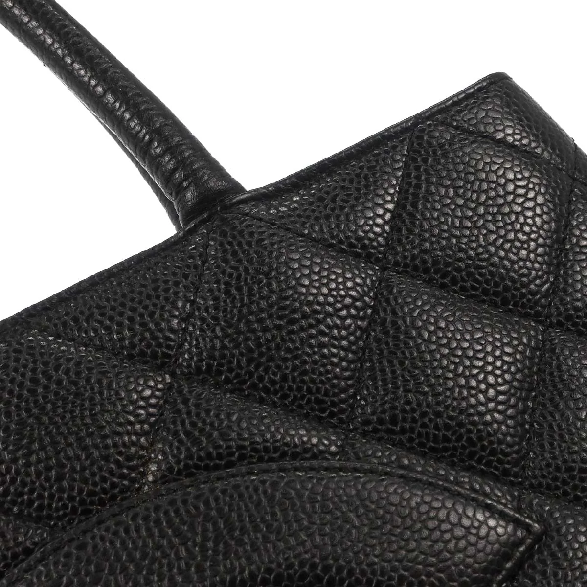 Chanel Black Caviar Skin Medallion Tote Handbag - Image 11