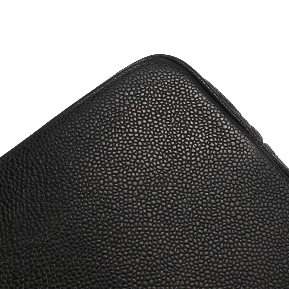 Chanel Black Caviar Skin Medallion Tote Handbag - Image 4