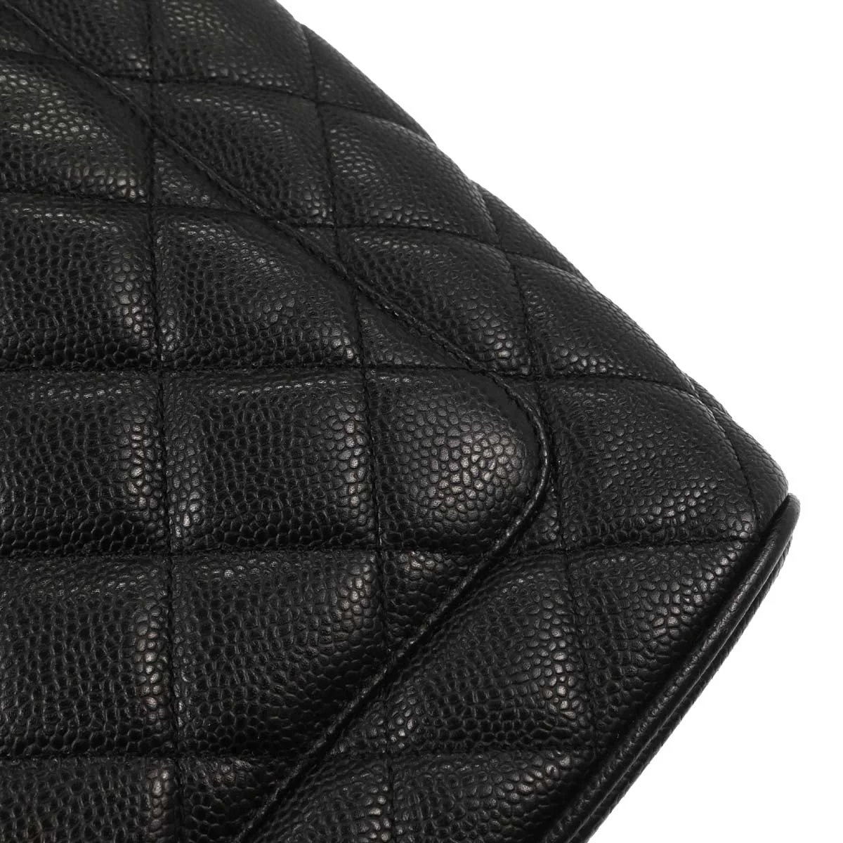 Chanel Black Caviar Skin Medallion Tote Handbag - Image 6