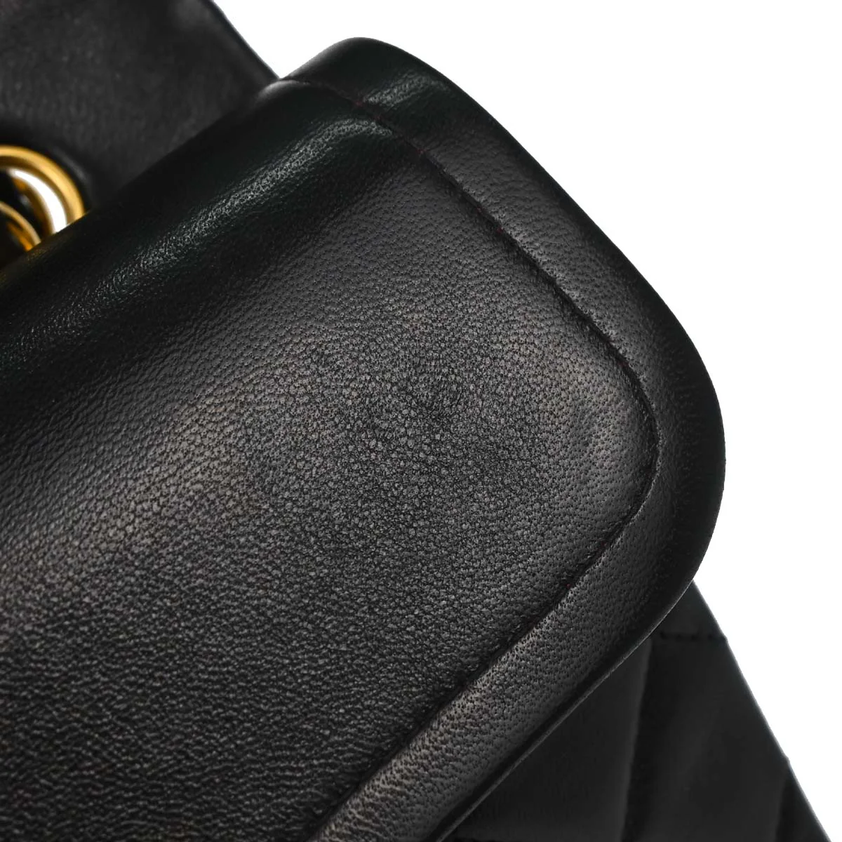 Chanel 1991-1994 Black Lambskin Medium Classic Double Flap Shoulder Bag - Image 16