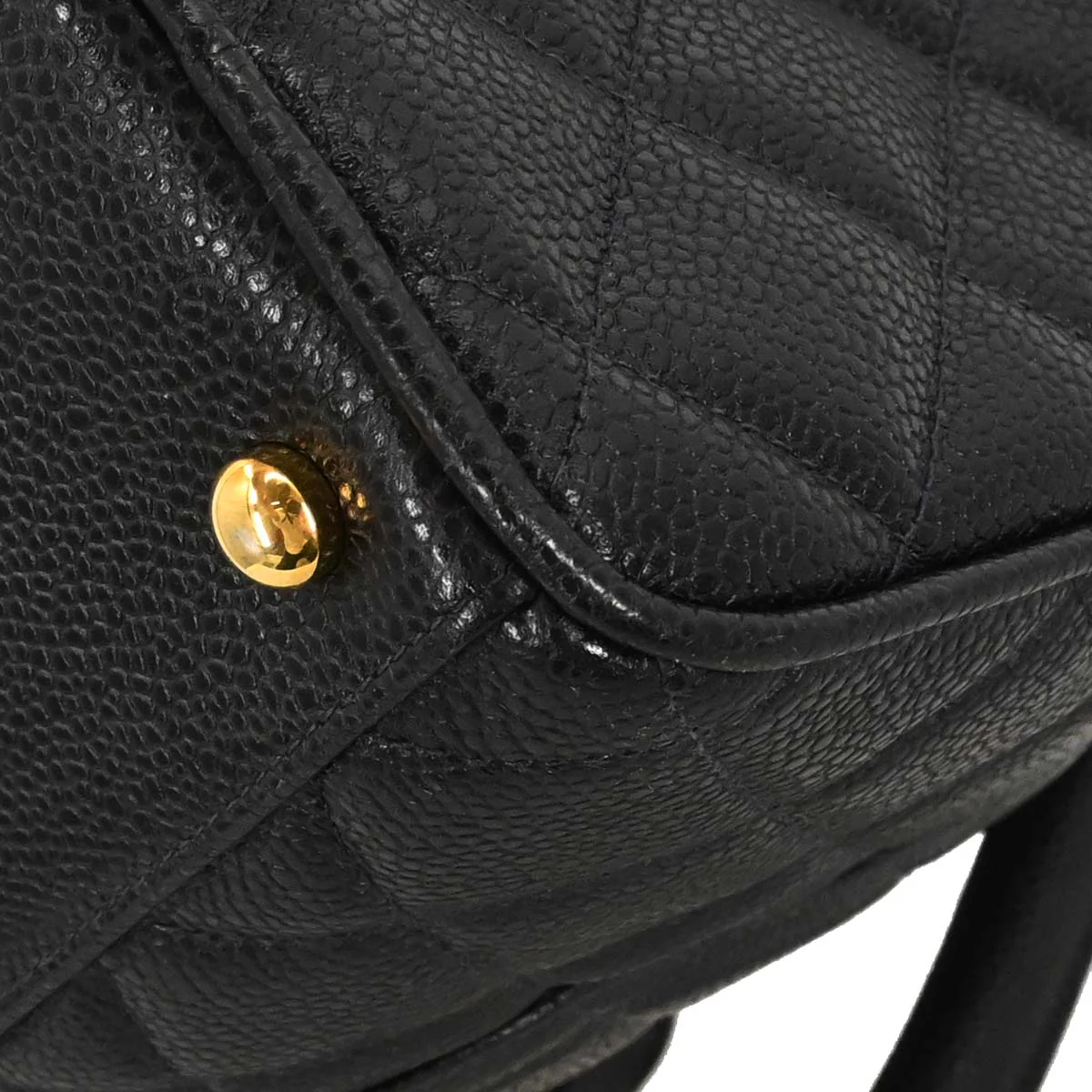 Chanel 2003-2004 Black Caviar Skin Bowling Bag 37 - Image 13