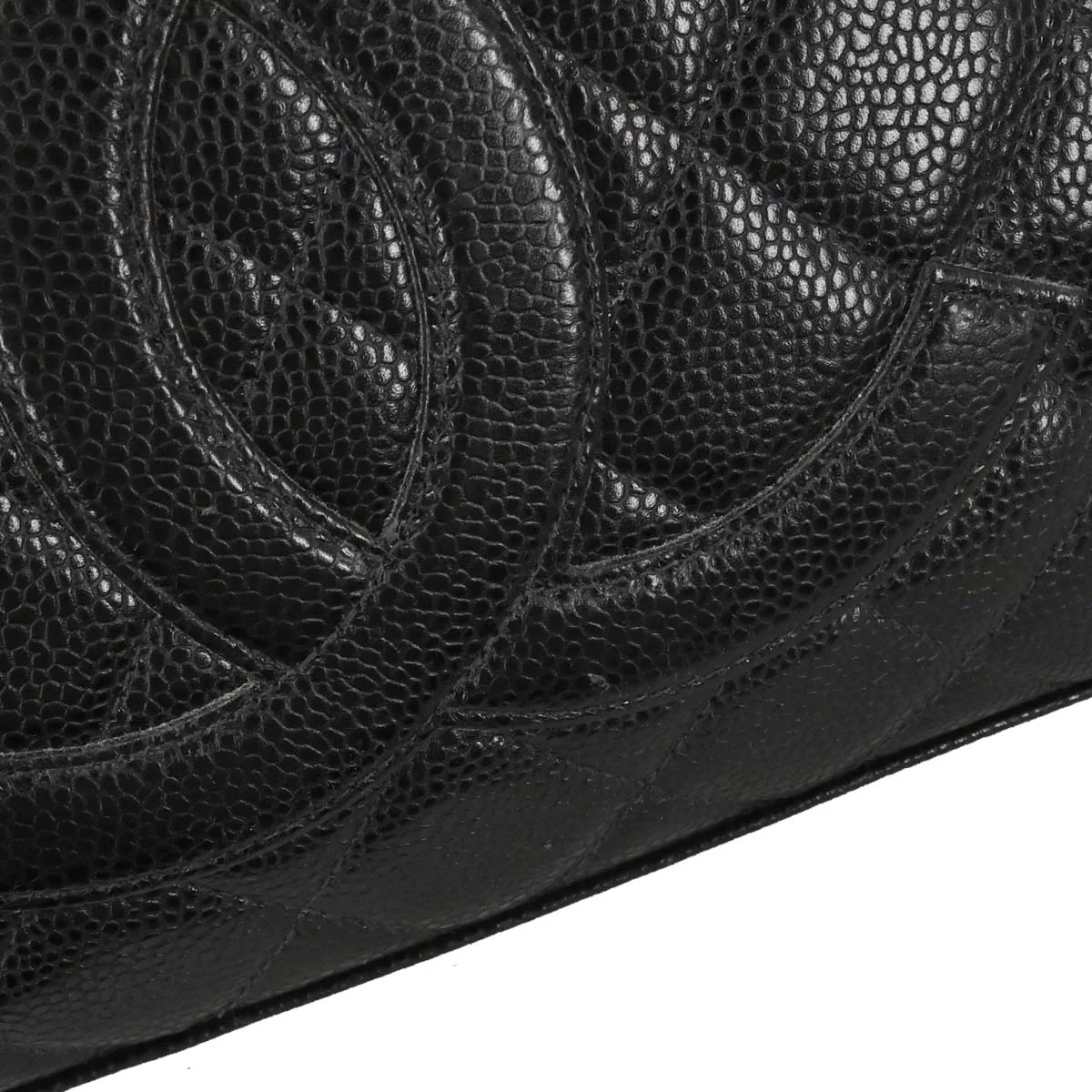 Chanel 2003-2004 Black Caviar Skin Bowling Bag 37 - Image 20