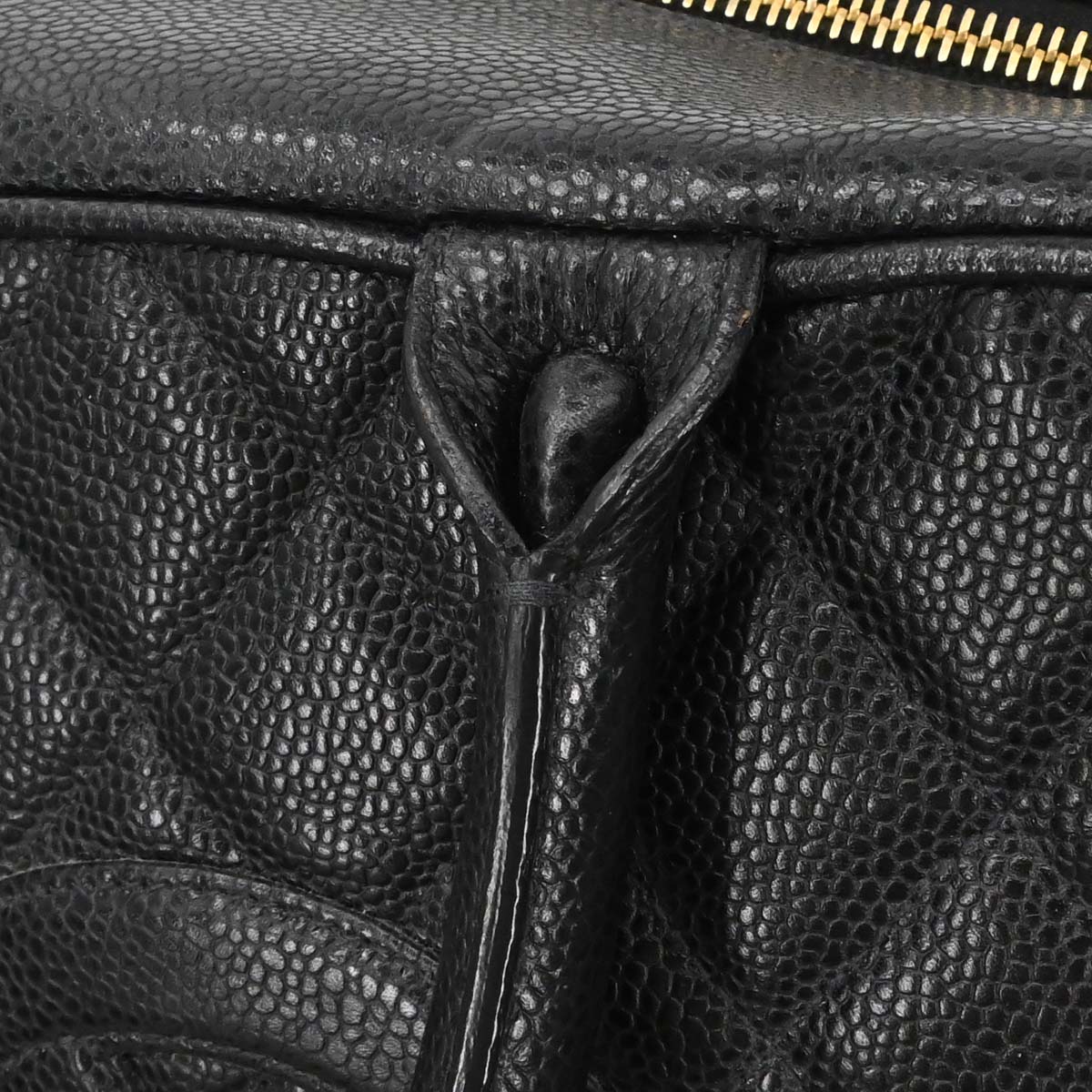 Chanel 2003-2004 Black Caviar Skin Bowling Bag 37 - Image 6