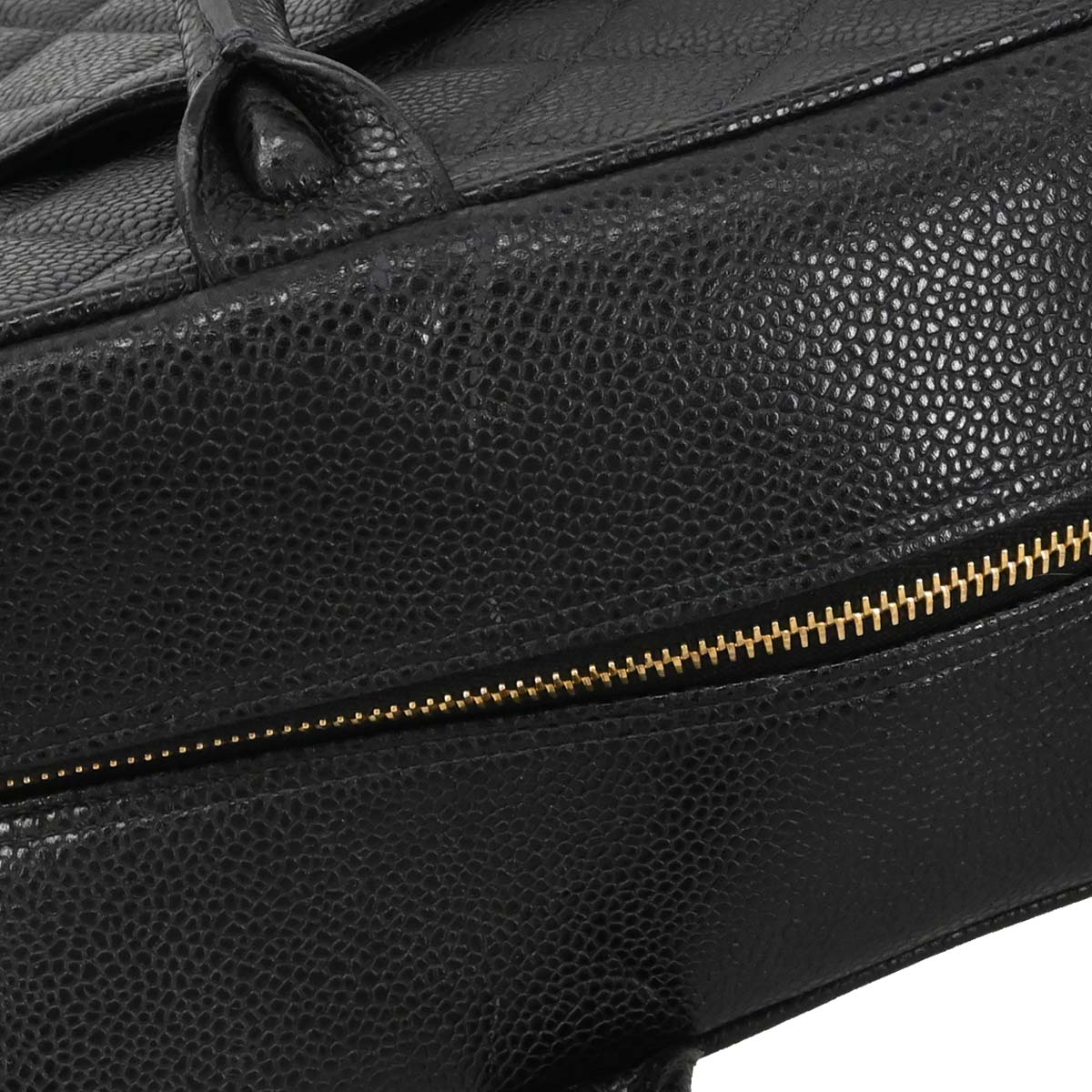 Chanel 2003-2004 Black Caviar Skin Bowling Bag 37 - Image 7