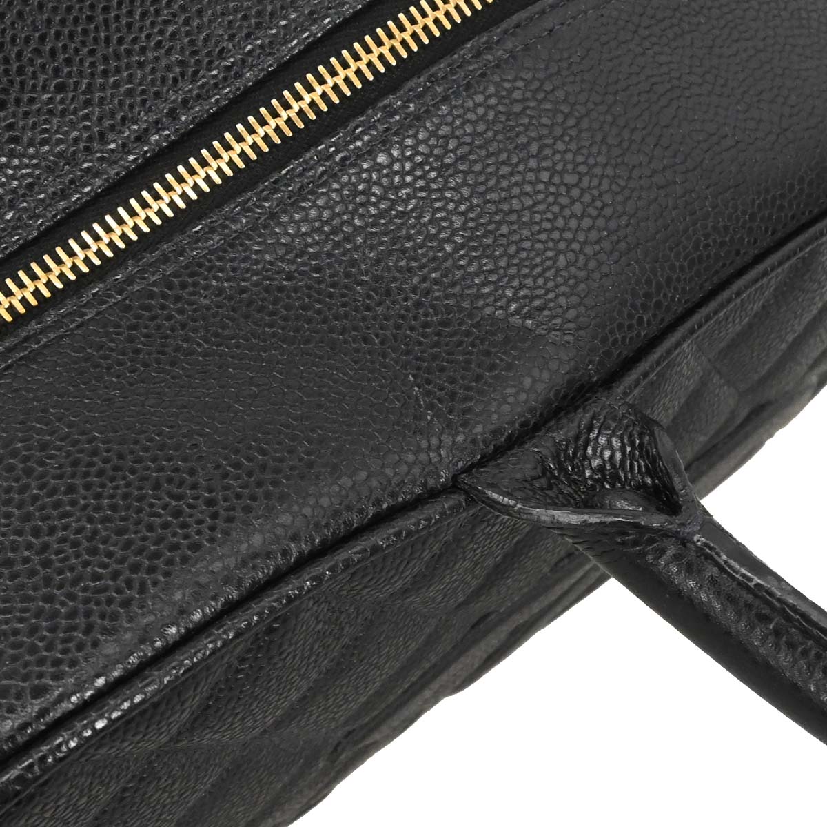 Chanel 2003-2004 Black Caviar Skin Bowling Bag 37 - Image 8