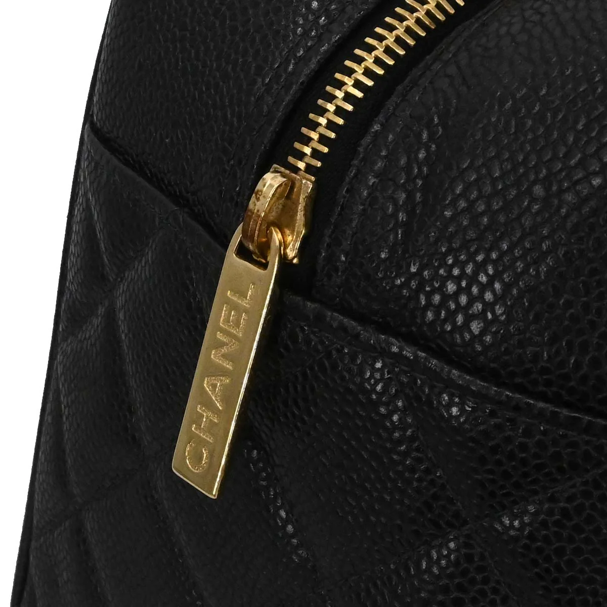 Chanel 2003-2004 Black Caviar Skin Bowling Bag 37 - Image 9