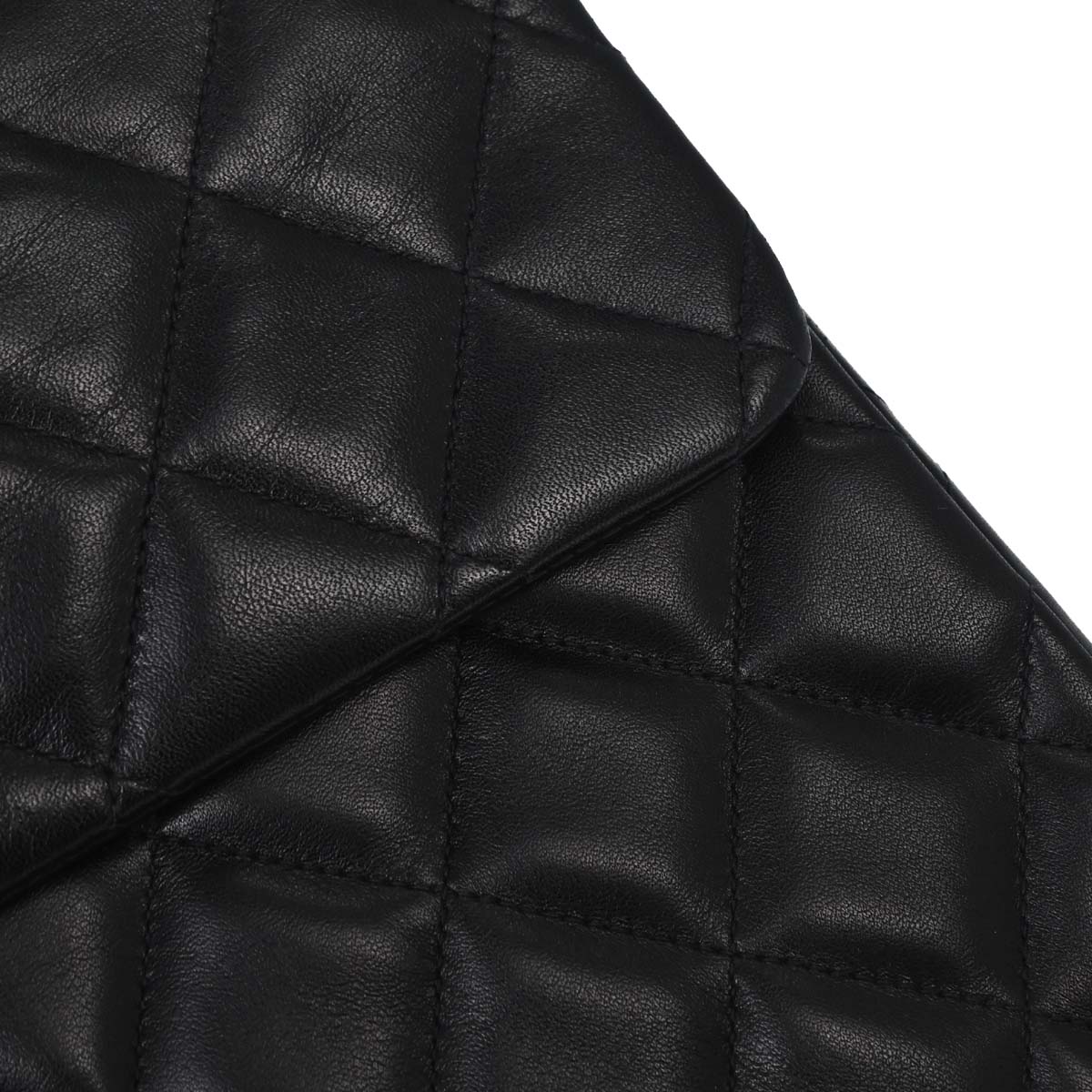 Chanel 1994-1996 Black Lambskin Maxi Classic Flap Shoulder Bag - Image 11