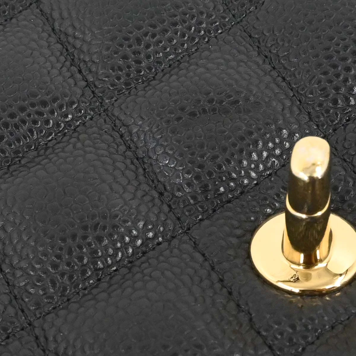 Chanel 2017 Black Caviar Jumbo Classic Double Flap Shoulder Bag - Image 20