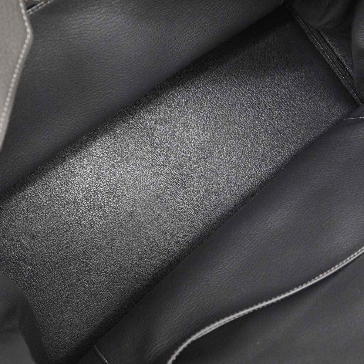 Hermes Graphite Taurillon Clemence Birkin 40 Handbag - Image 13