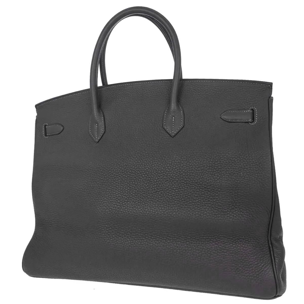 Hermes Graphite Taurillon Clemence Birkin 40 Handbag - Image 2