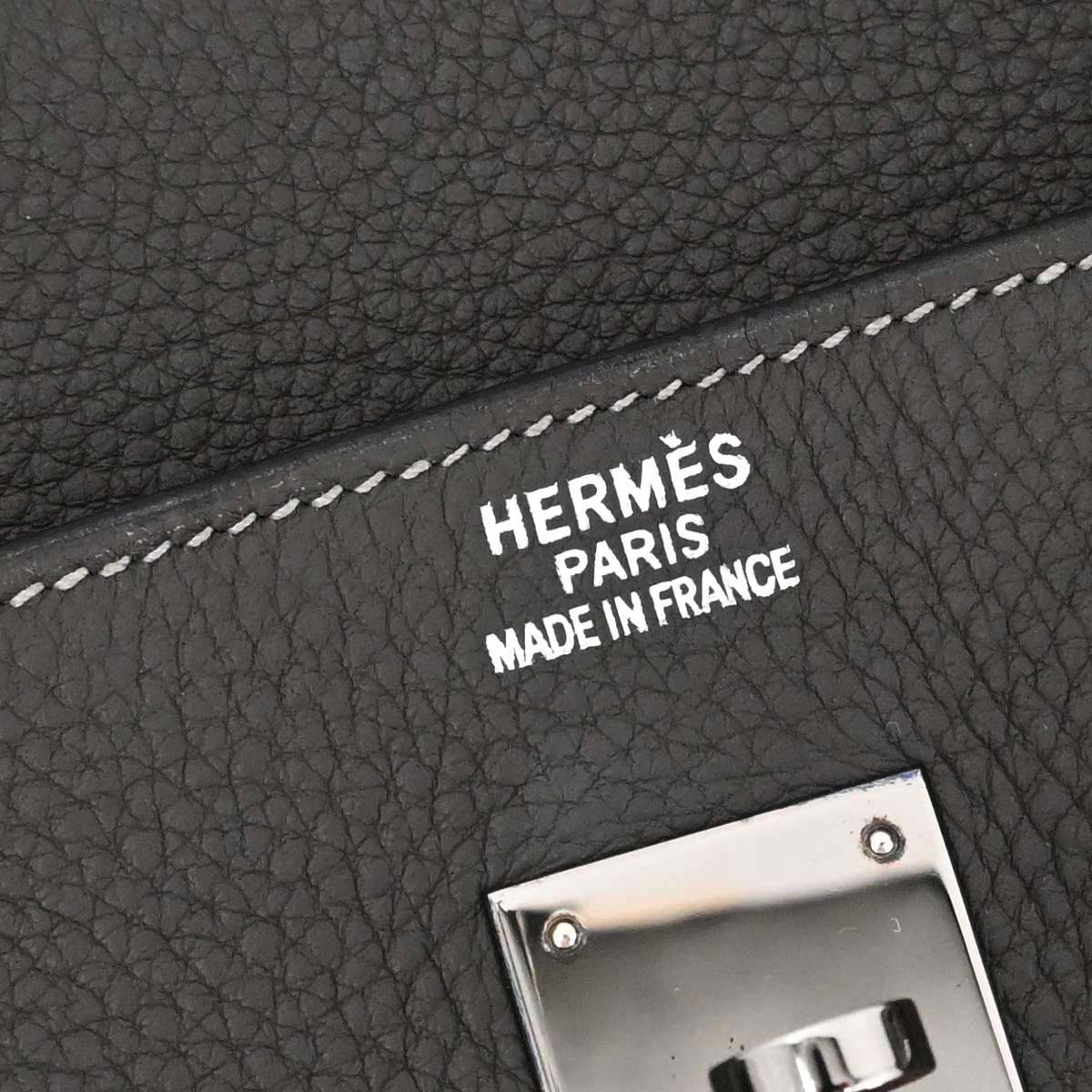 Hermes Graphite Taurillon Clemence Birkin 40 Handbag - Image 20