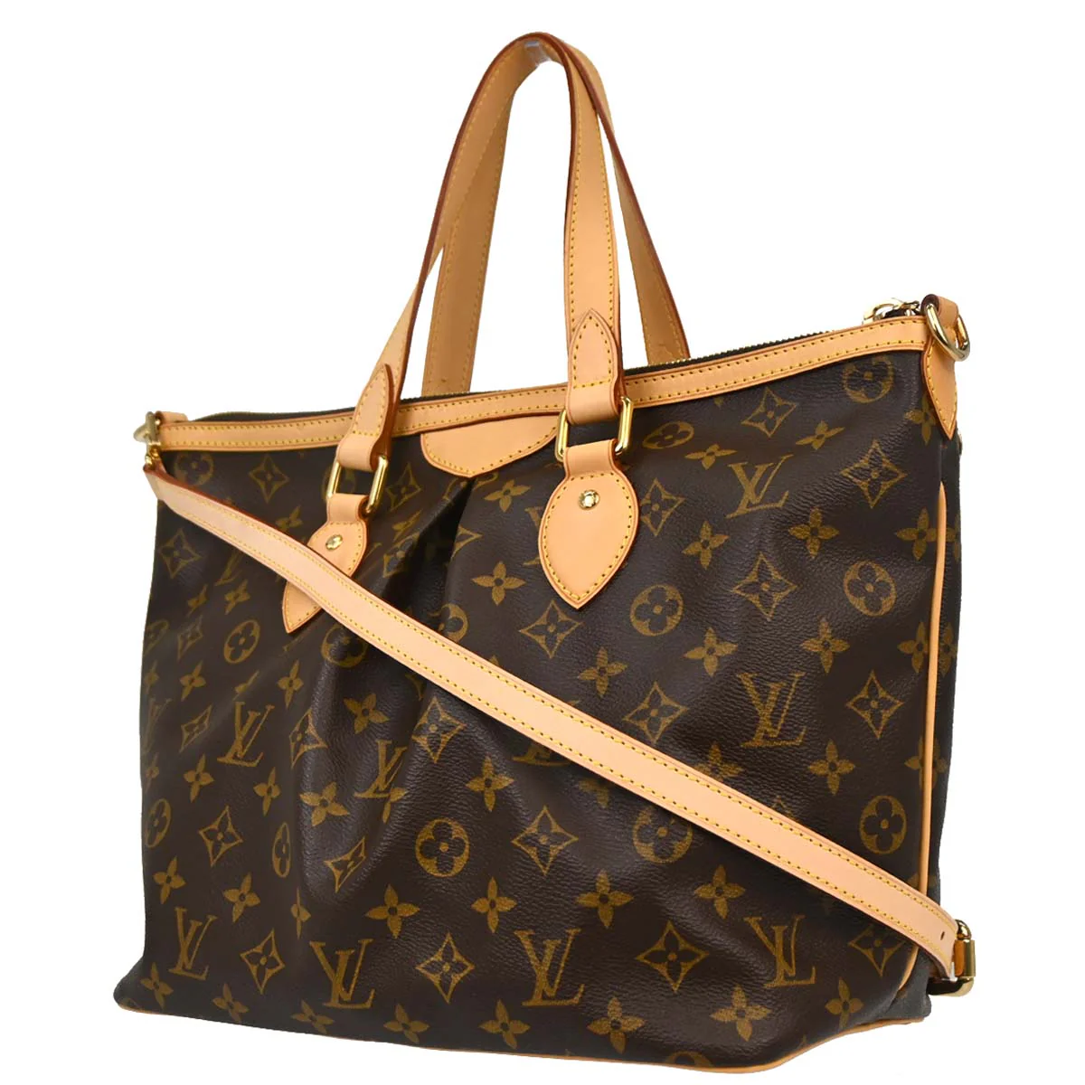 Louis Vuitton 2007 Monogram Palermo PM 2way Shoulder Tote Bag M40145 - Image 2