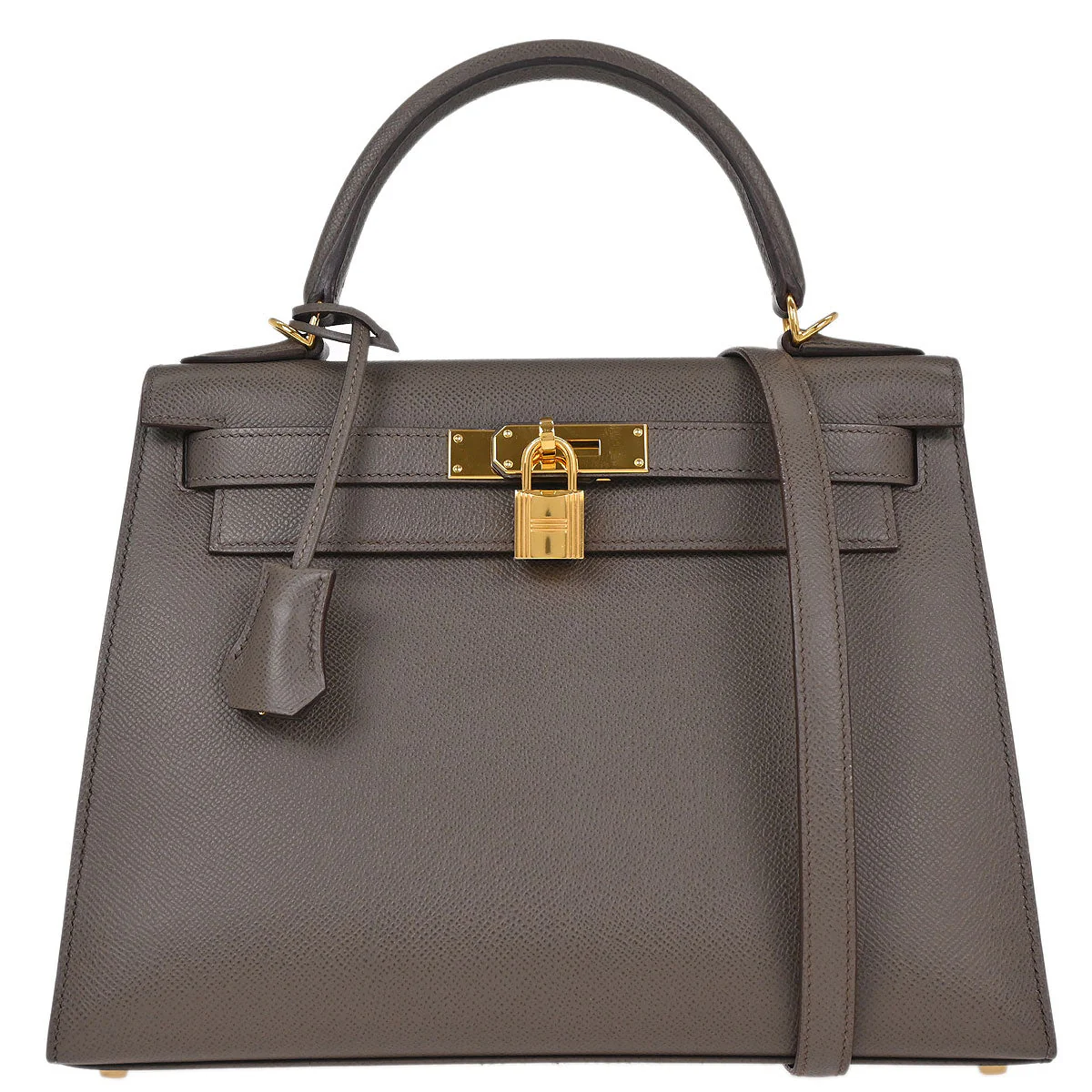 Hermes Etain Epsom Kelly 28 Sellier 2way Shoulder Handbag