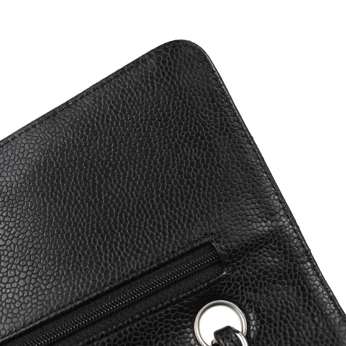 Chanel Black Caviar Skin Medium Classic Double Flap Shoulder Bag - Image 14