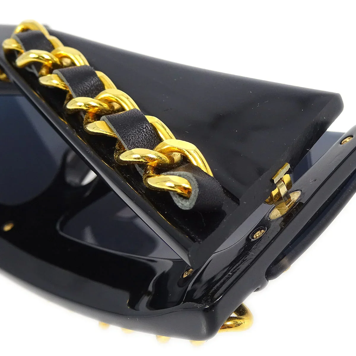 Chanel Sunglasses Eyewear Black Small Good - Image 6