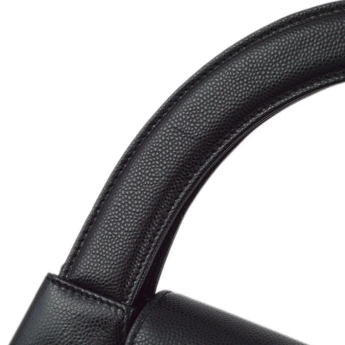 Chanel 1997-1999 Black Caviar Shopping Tote Bag - Image 7