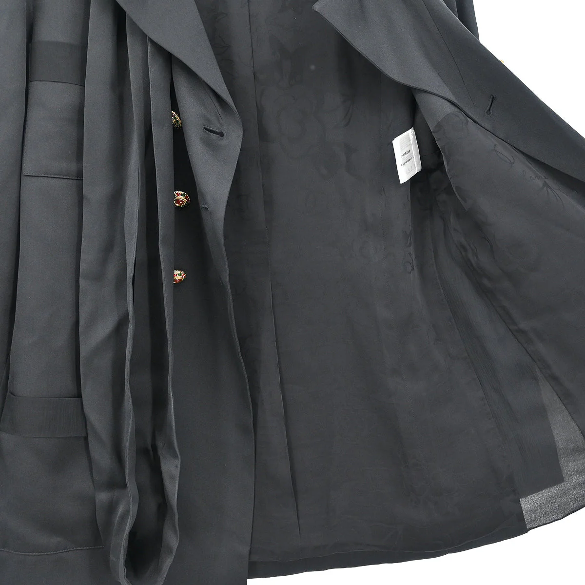 Chanel 2010 Double Breasted Jacket Black #34 - Image 6