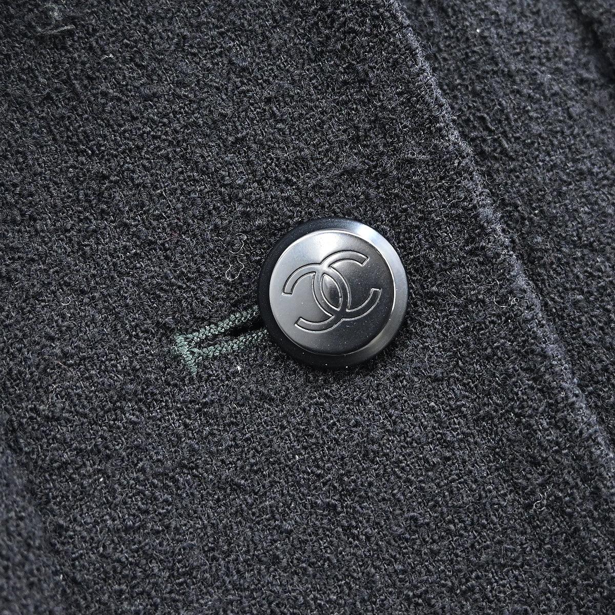 Chanel Single Breasted Jacket Black #40 98A - Image 4