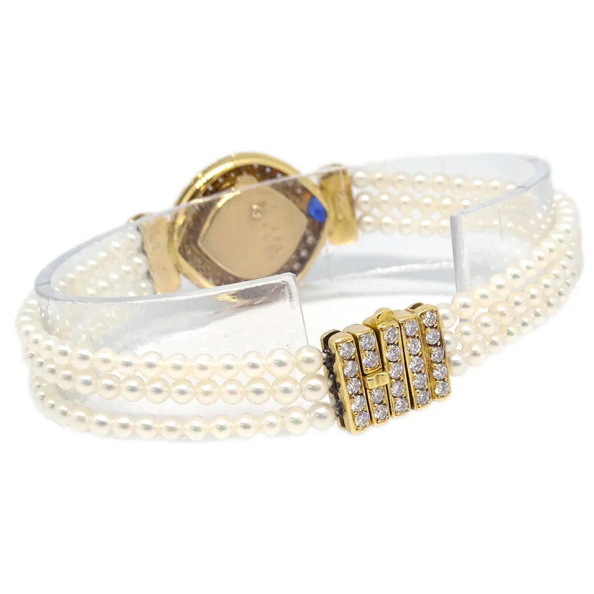 Chopard Ref.104470-0003 YG Diamond Pearl Quartz Watch 18KYG Sapphire - Image 5