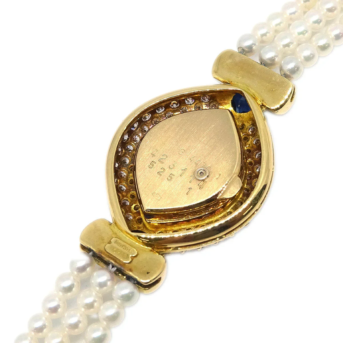 Chopard Ref.104470-0003 YG Diamond Pearl Quartz Watch 18KYG Sapphire - Image 8