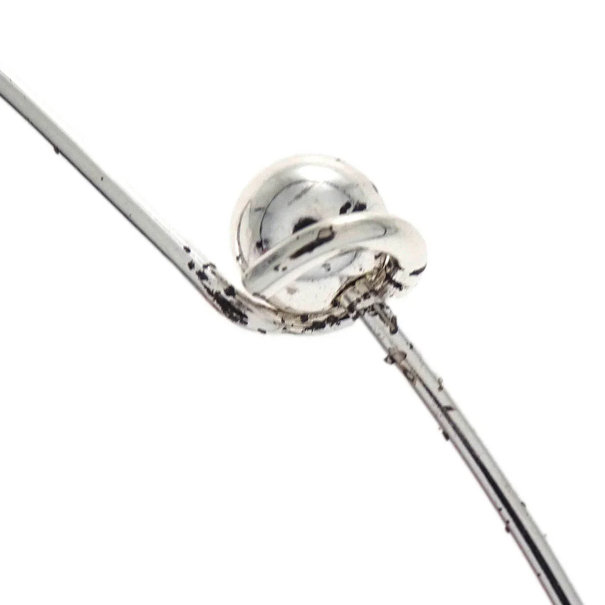 Chanel CC Necklace Pendant Silver 03P - Image 4