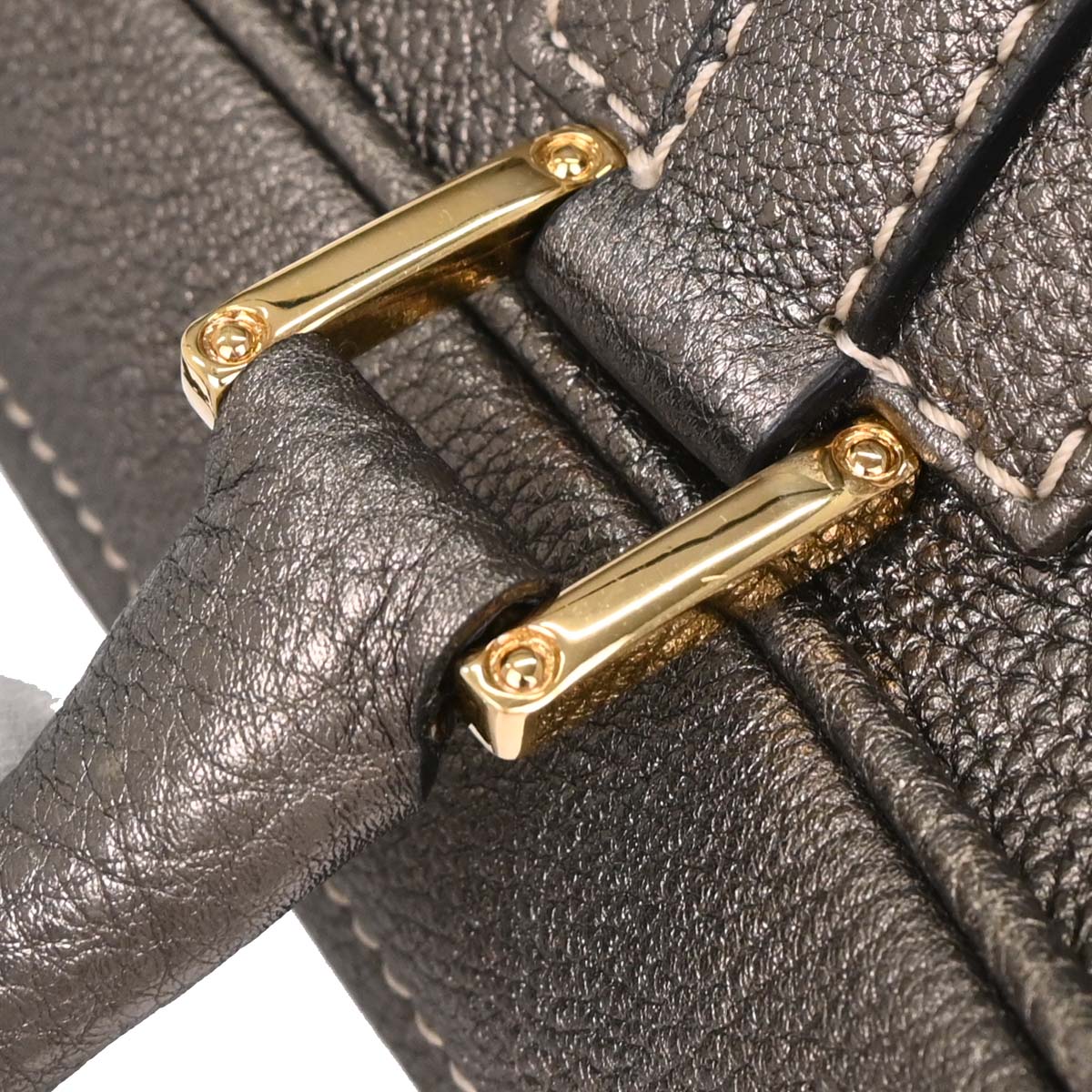 Loewe Metallic Gray Amazona 28 Handbag - Image 6