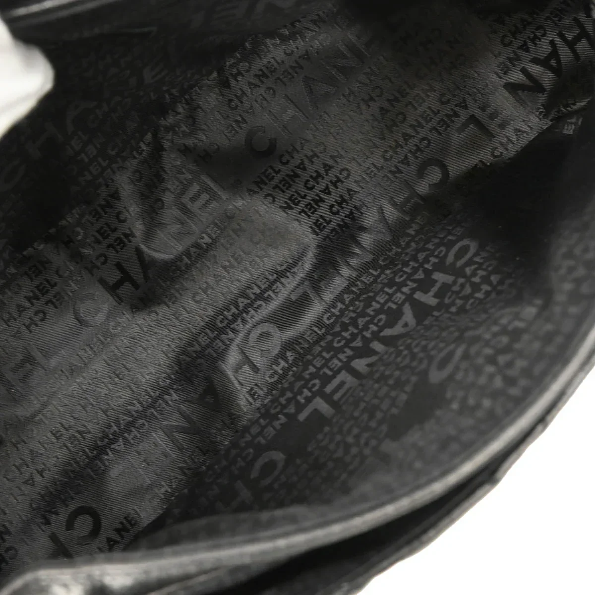 Chanel 2005-2006 Black Caviar Mademoiselle Lock Handbag - Image 8