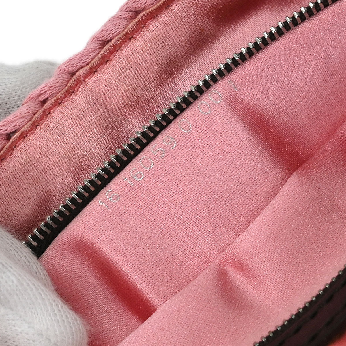 Fendi Pink Wool Baguette Handbag - Image 10