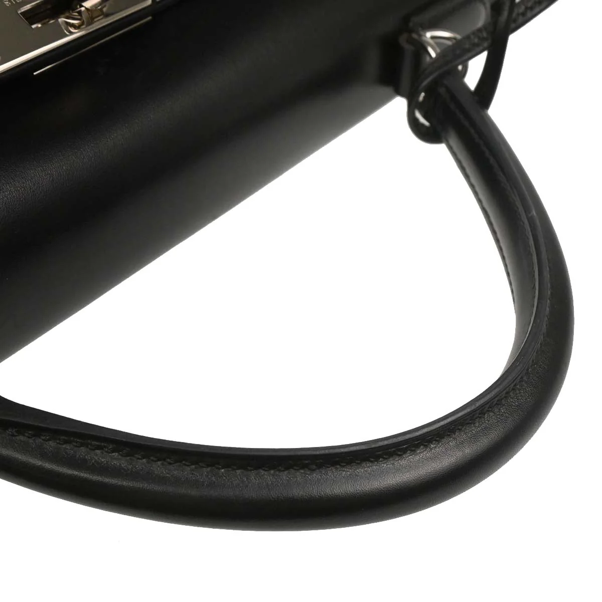 Hermes 2007 Black Box Calf Kelly 32 Retourne 2way Shoulder Handbag - Image 4