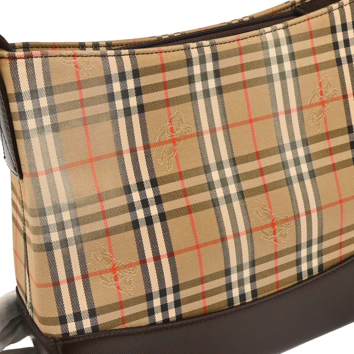 Burberry Beige Canvas House Check Hobo Handbag - Image 3