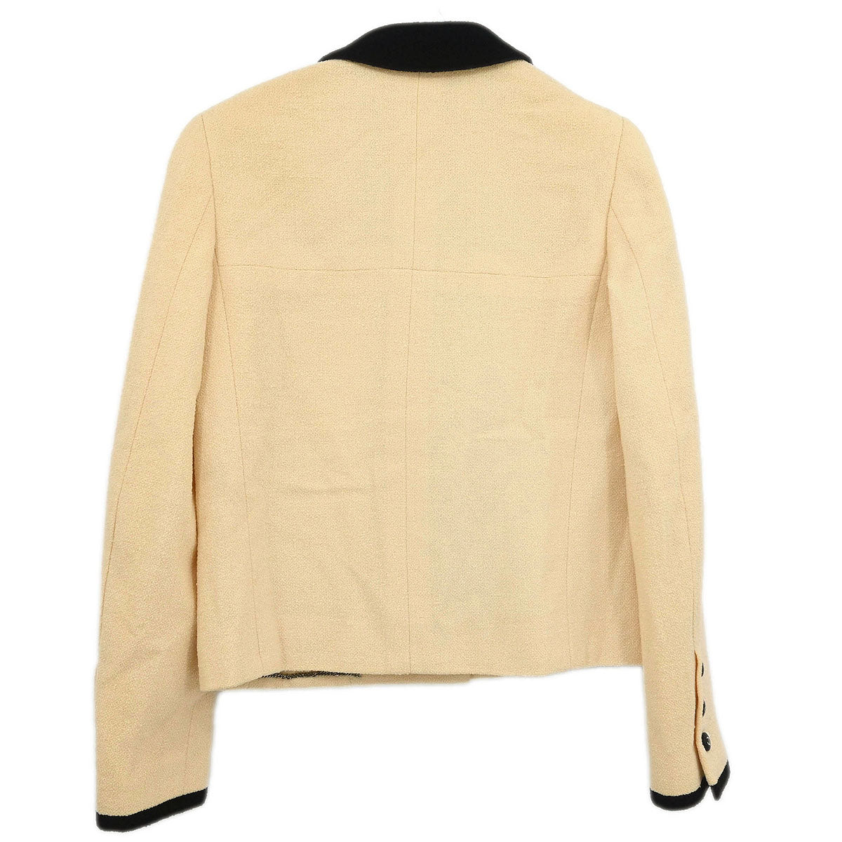 Chanel 1996 Single Breasted Jacket Ivory #36 - Image 2