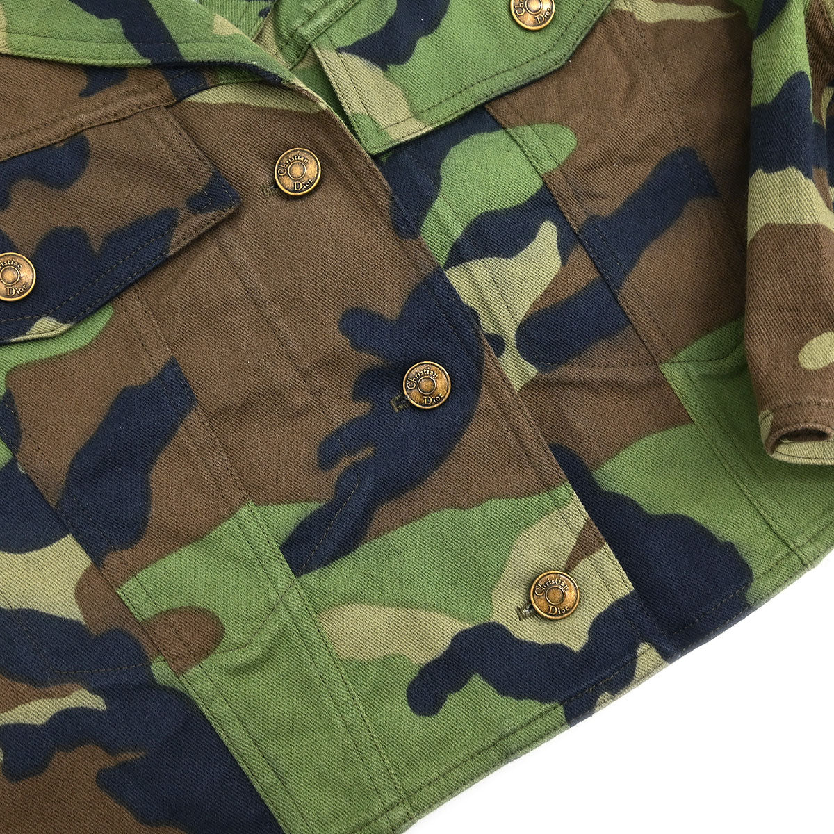 Christian Dior 2001 Single Breasted Jacket Camouflage Khaki #38 - Image 4