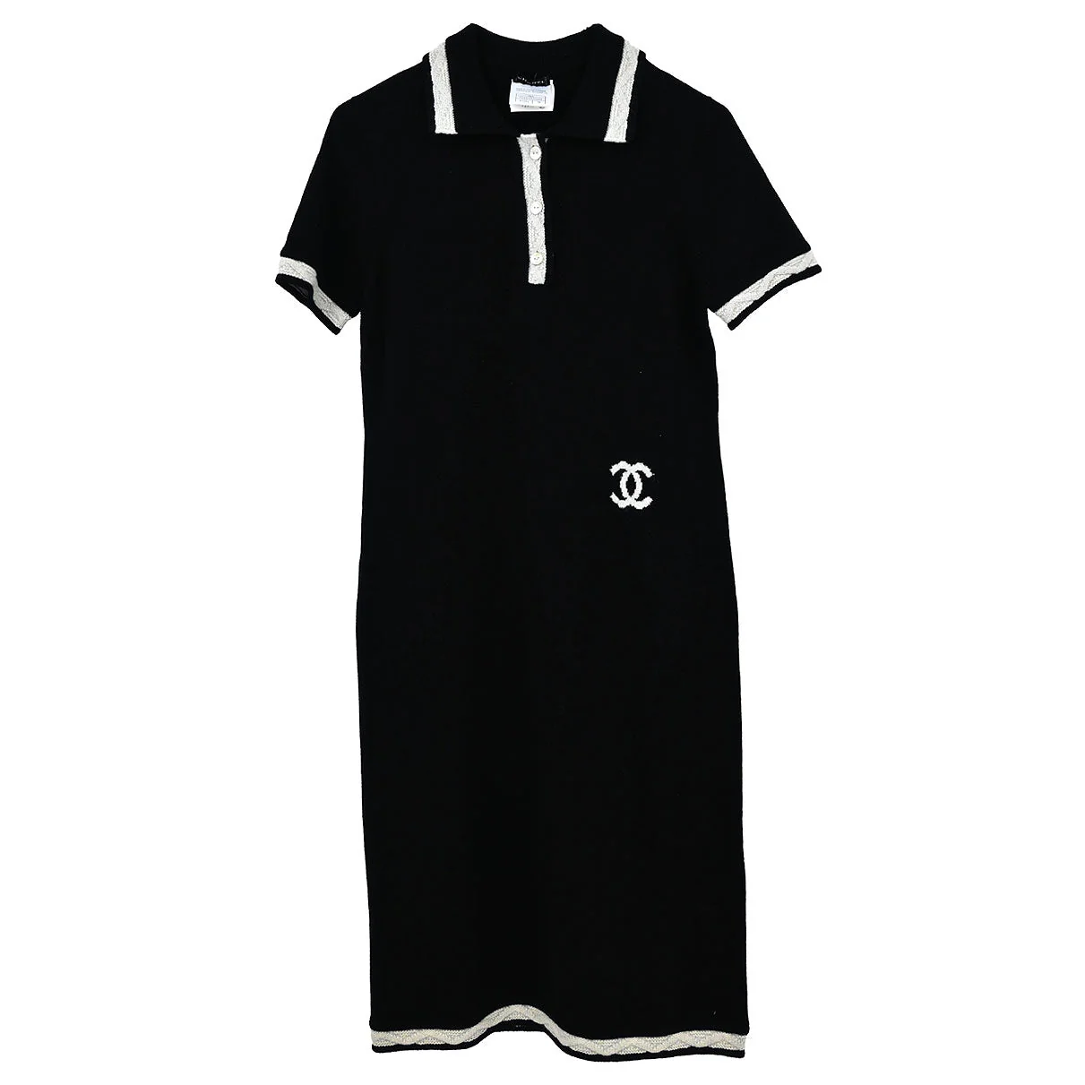 Chanel Short Sleeve Dress Black #38