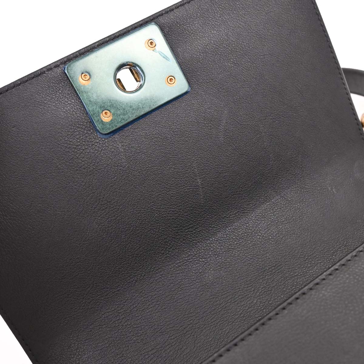 Boy Chanel 2015-2016* Black Goat Hair Small Chain Shoulder Bag - Image 8