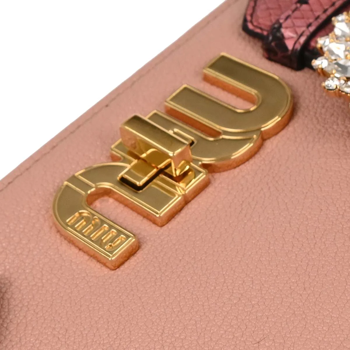 Miu Miu * Pink Leather Python Shoulder Bag - Image 3