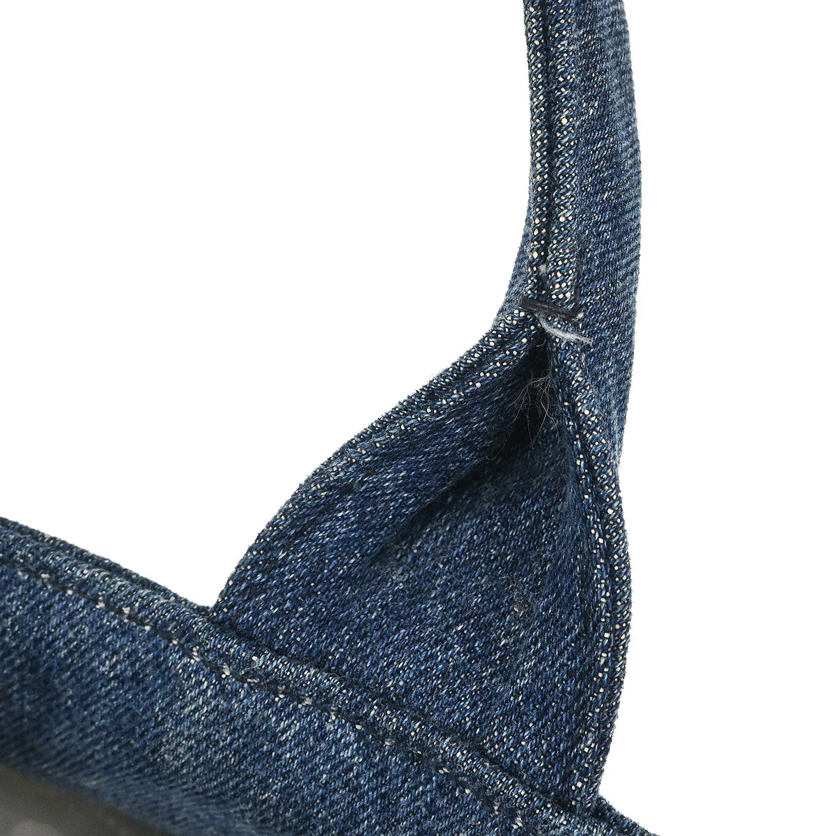 Prada Blue Denim Canapa Tote Handbag - Image 7