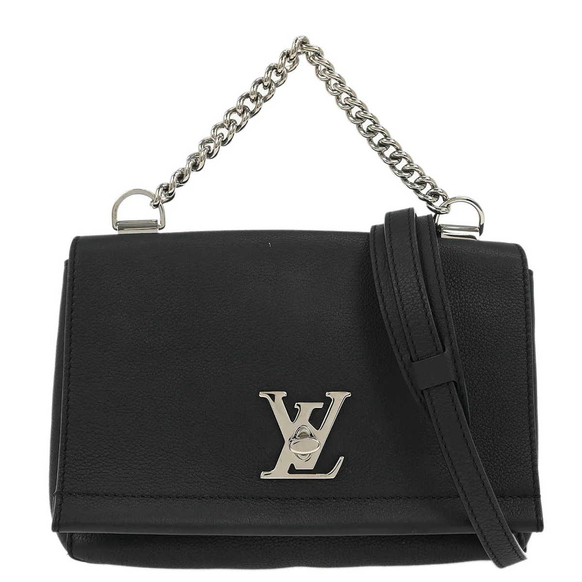 Louis Vuitton Black Lockme II BB 2way Shoulder Handbag M51200